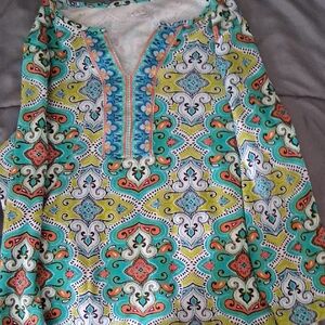 Kim Rogers Multicolor Patterned Tunic